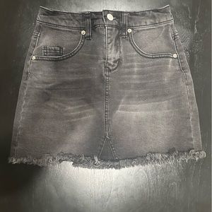 Juniors Girl Black Jean Skirt